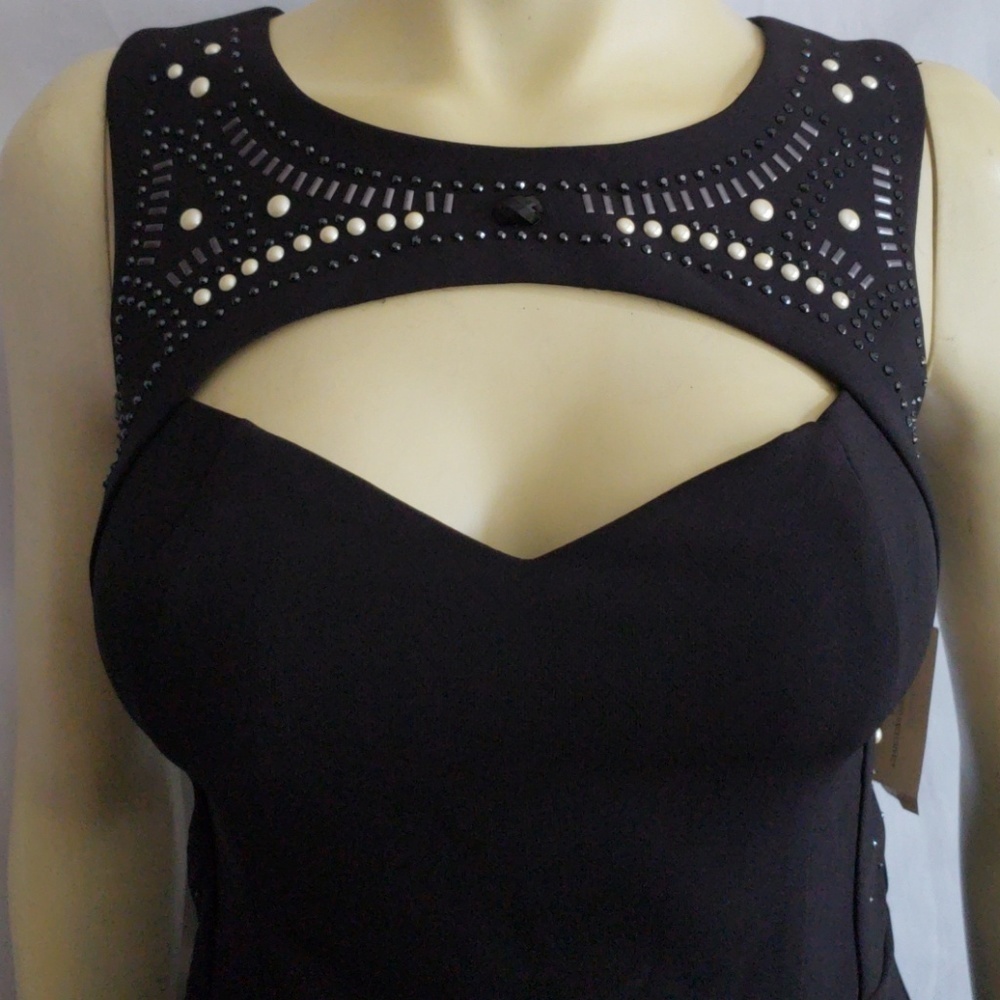 BEAUTIFUL NEW GUESS BLACK DRESS SZ 4 - Picture 2 of 8